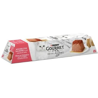 Gourmet Revelations Aliments Humides pour Chats Adultes Morceaux en Gelée au Saumon, 24 Boîtes de 57 g - Publicité Gourmet Revelations Aliments Humides pour Chats Adultes Morceaux en Gelée au Saumon, 24 Boîtes de 57 g - Publicité