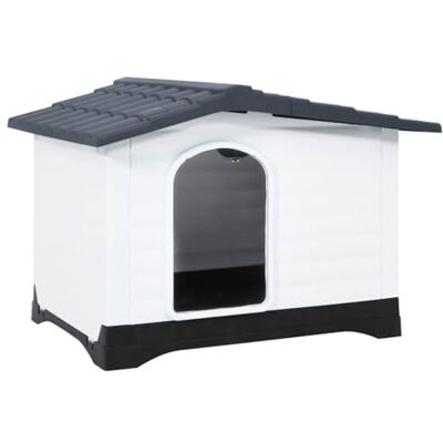 Maison pour chiens grise 90,5x68x66 cm en polypropylène - Maison pour chiens - Publicité Maison pour chiens grise 90,5x68x66 cm en polypropylène - Maison pour chiens - Publicité