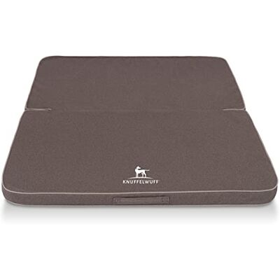 Knuffelwuff Tacoma Tapis de Voyage Pliable pour Chien en Velours avec caractère tissé à la Main 100 x 80 cm Taupe – Housse Amovible – Lavable – pour Chiens de Grande, Moyenne et Petite Taille - Publicité Knuffelwuff Tacoma Tapis de Voyage Pliable pour Chien en Velours avec caractère tissé à la Main 100 x 80 cm Taupe – Housse Amovible – Lavable – pour Chiens de Grande, Moyenne et Petite Taille - Publicité