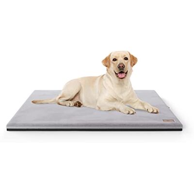 Knuffelwuff Tapis pour Chien orthopédique Douillet Berrith en Imitation Lapin Tout Doux 100x70cm Gris - Publicité Knuffelwuff Tapis pour Chien orthopédique Douillet Berrith en Imitation Lapin Tout Doux 100x70cm Gris - Publicité