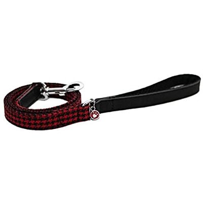 Rosewood Wag 'n' Walk Laisse pour Chiens Designer Tendance Pied de Poule Rouge/Noir 100x1,90 cm - Publicité Rosewood Wag 'n' Walk Laisse pour Chiens Designer Tendance Pied de Poule Rouge/Noir 100x1,90 cm - Publicité