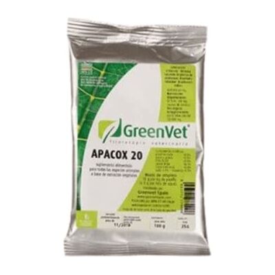 Greenvet Apacox 20 Poudre Soluble - Supplément Animal - Publicité Greenvet Apacox 20 Poudre Soluble - Supplément Animal - Publicité