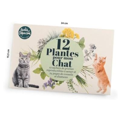 Radis et Capucine Enveloppe 12 sachets -Jardiner pour mon chat - Publicité Radis et Capucine Enveloppe 12 sachets -Jardiner pour mon chat - Publicité