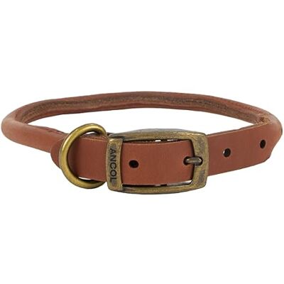 Ancol Heritage Cuir rond cousu Collier, peau, 35 43 cm - Publicité Ancol Heritage Cuir rond cousu Collier, peau, 35 43 cm - Publicité
