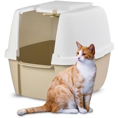 IRIS OHYAMA - Jumbo - Gris - Fermé - Litter box - Publicité IRIS OHYAMA - Jumbo - Gris - Fermé - Litter box - Publicité