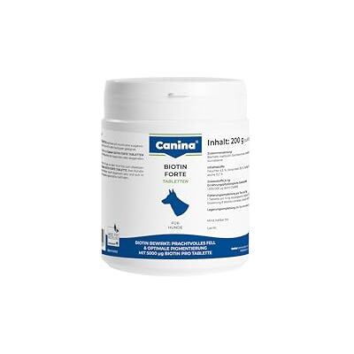 Canina Biotin Forte Comprimés pour Chiens - Publicité Canina Biotin Forte Comprimés pour Chiens - Publicité