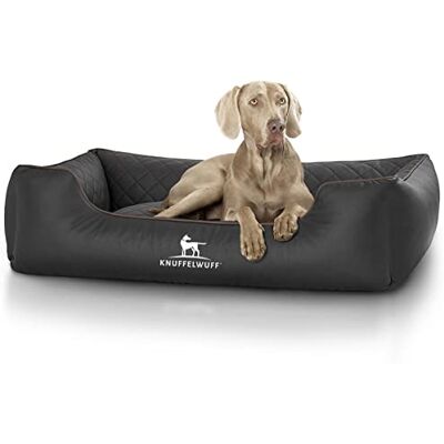 Knuffelwuff Panier pour chien En cuir matelassé - Publicité Knuffelwuff Panier pour chien En cuir matelassé - Publicité