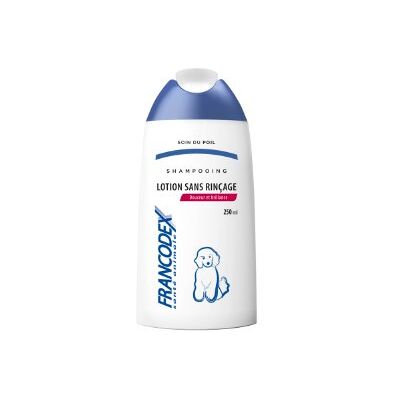 Shampooing pour chien Francodex - 250ml - Sans rinçage - Publicité Shampooing pour chien Francodex - 250ml - Sans rinçage - Publicité