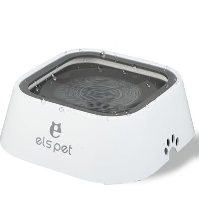 Lrocotanc Gamelle pour Chiens et Chats 1L, Blanche, Design Anti-éclaboussures et Anti-Renversement, avec Plaque Flottante à Double Couche, système de Boire Lentement, Anti-débordement, Pratique et hygiénique - Publicité Lrocotanc Gamelle pour Chiens et Chats 1L, Blanche, Design Anti-éclaboussures et Anti-Renversement, avec Plaque Flottante à Double Couche, système de Boire Lentement, Anti-débordement, Pratique et hygiénique - Publicité