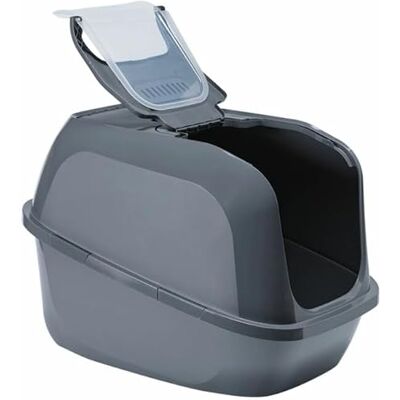Moderna Mega Deluxe Litière pour Chat - Grand, Gris, Plastique Recyclé - Publicité Moderna Mega Deluxe Litière pour Chat - Grand, Gris, Plastique Recyclé - Publicité