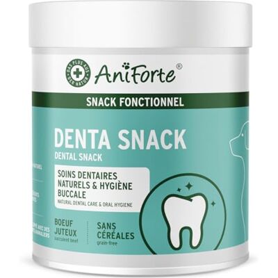 AniForte Denta Snack pour Chiens 300 g – friandise Premium pour l’hygiène buccale, Aide Contre la Mauvaise haleine et soutient des Dents saines grâce à Un Soin Dentaire Naturel - Publicité AniForte Denta Snack pour Chiens 300 g – friandise Premium pour l’hygiène buccale, Aide Contre la Mauvaise haleine et soutient des Dents saines grâce à Un Soin Dentaire Naturel - Publicité