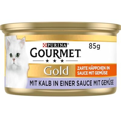 Gourmet or Doublure Zarte amuse-gueules chat en sauce ,paquet de 12 (12 x 85 g) - Publicité Gourmet or Doublure Zarte amuse-gueules chat en sauce ,paquet de 12 (12 x 85 g) - Publicité
