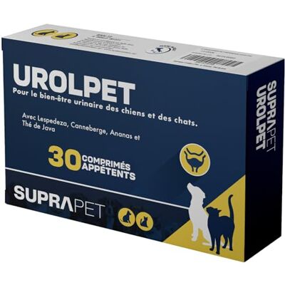 Suprapet Urolpet 30 comprimés - Complément alimentaire pour animaux - Publicité Suprapet Urolpet 30 comprimés - Complément alimentaire pour animaux - Publicité