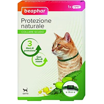 Beaphar Protection naturelle Collier réglable pour chat à l'huile de neem jusqu'à 3 mois 35 cm - Publicité Beaphar Protection naturelle Collier réglable pour chat à l'huile de neem jusqu'à 3 mois 35 cm - Publicité
