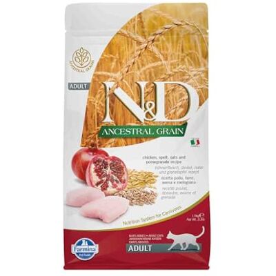 Farmina N&D Ancestral Grain Poulet & Grenade Adulte 1.50 kg - Publicité Farmina N&D Ancestral Grain Poulet & Grenade Adulte 1.50 kg - Publicité