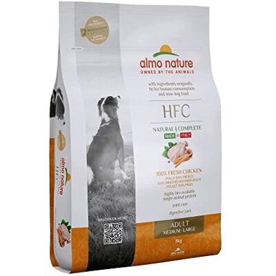 almo nature HFC Adult M/L Croquettes pour Chiens avec Poulet à l'origine Propres à la consommation Humaine et désormais utilisés comme Aliments pour Chiens. Publicité almo nature HFC Adult M/L Croquettes pour Chiens avec Poulet à l'origine Propres à la consommation Humaine et désormais utilisés comme Aliments pour Chiens. Publicité