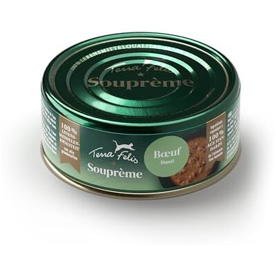 Terra Felis Souprème bœuf 70g I Soupe pour Chat sans Sucre Haute Acceptation Aliments pour Chats 1re qualité 100% aux Standards de l’Alimentation Humaine I Nourriture complémentaire - Publicité Terra Felis Souprème bœuf 70g I Soupe pour Chat sans Sucre Haute Acceptation Aliments pour Chats 1re qualité 100% aux Standards de l’Alimentation Humaine I Nourriture complémentaire - Publicité