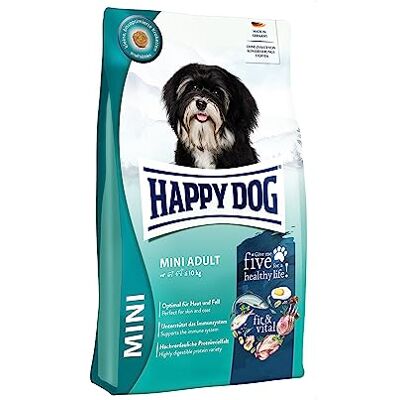 Croquettes Happy Dog Mini Adult - Nourriture pour chiens - Publicité Croquettes Happy Dog Mini Adult - Nourriture pour chiens - Publicité