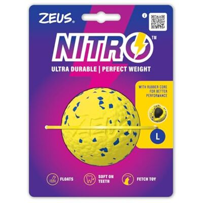 Balle lestée Zeus Nitro pour chiens - Grand - Publicité Balle lestée Zeus Nitro pour chiens - Grand - Publicité