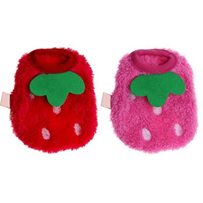 ECSiNG 2X Vêtements de Cochon d'Inde Rose Rouge Petit Animal de Compagnie Hiver en Peluche Vêtements Chauds Costumes Manteaux Doux pour Lapins Furets Chinchillas Chatons - Publicité ECSiNG 2X Vêtements de Cochon d'Inde Rose Rouge Petit Animal de Compagnie Hiver en Peluche Vêtements Chauds Costumes Manteaux Doux pour Lapins Furets Chinchillas Chatons - Publicité