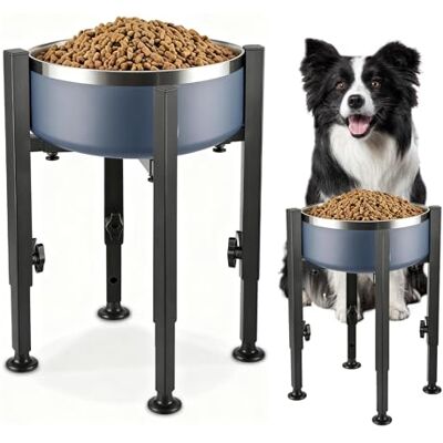 WANDGU Support de gamelle pour chien réglable surélevé : support de gamelle surélevé pour chien 4 hauteurs réglables de 8,5 à 14,5" de large, métal surélevé nourriture pour chien avec plateau pour - Publicité WANDGU Support de gamelle pour chien réglable surélevé : support de gamelle surélevé pour chien 4 hauteurs réglables de 8,5 à 14,5" de large, métal surélevé nourriture pour chien avec plateau pour - Publicité