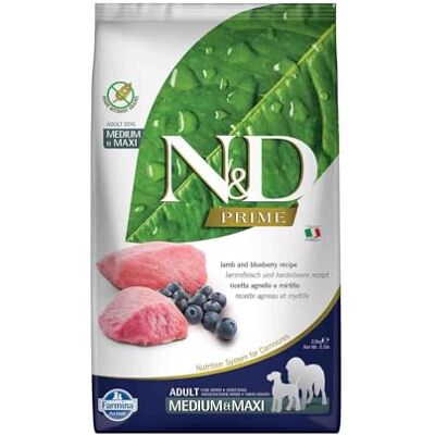 Farmina N&D Prime Agneau & Myrtille Adulte Medium & Maxi 2.50 kg - Publicité Farmina N&D Prime Agneau & Myrtille Adulte Medium & Maxi 2.50 kg - Publicité
