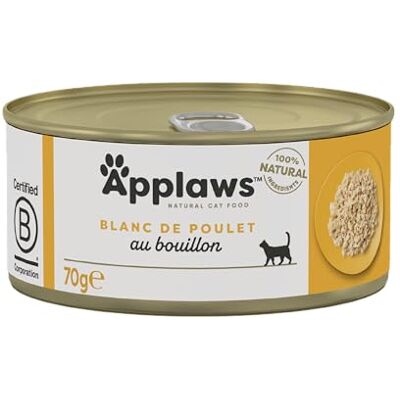 Applaws Poitrine de Poulet en Bouillon - Nourriture pour Chat - Publicité Applaws Poitrine de Poulet en Bouillon - Nourriture pour Chat - Publicité