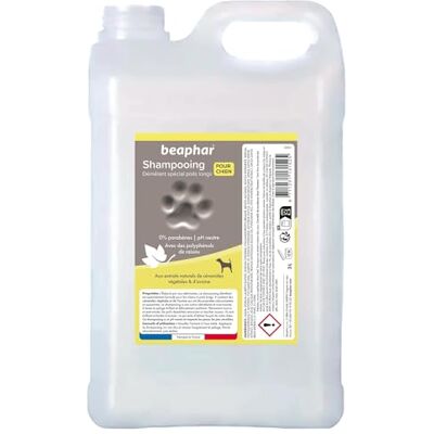 Beaphar – Shampoing Premium Démêlant pour Chien aux Poils Longs – Aux extraits naturels de céramides végétales & d’Avoine – Démêle et nourrit – Pelage Brillant – pH Neutre & sans parabens – 3L - Publicité Beaphar – Shampoing Premium Démêlant pour Chien aux Poils Longs – Aux extraits naturels de céramides végétales & d’Avoine – Démêle et nourrit – Pelage Brillant – pH Neutre & sans parabens – 3L - Publicité