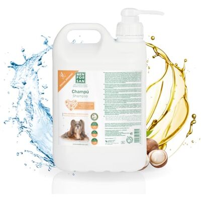 Shampoing pour chiens MENFORSAN à l'huile de noix de macadamia, 5L - Publicité Shampoing pour chiens MENFORSAN à l'huile de noix de macadamia, 5L - Publicité