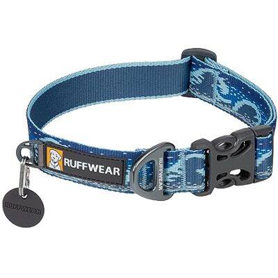 Collier pour chien Ruffwear Crag Reflectif Midnight Wave - Durabilité polyvalente - Publicité Collier pour chien Ruffwear Crag Reflectif Midnight Wave - Durabilité polyvalente - Publicité