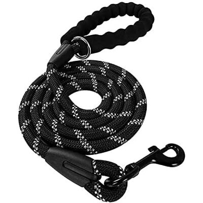 Pet Wiz - Reflective Rope Dog Lead - Noir - 1m - Laisse pour chien - Publicité Pet Wiz - Reflective Rope Dog Lead - Noir - 1m - Laisse pour chien - Publicité