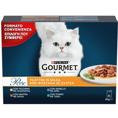 Gourmet Perles Alimentaires humides pour Chats Adultes en Sauce avec Dinde, Thon, Canard, Agneau 80 enveloppes de 85 g - Publicité Gourmet Perles Alimentaires humides pour Chats Adultes en Sauce avec Dinde, Thon, Canard, Agneau 80 enveloppes de 85 g - Publicité