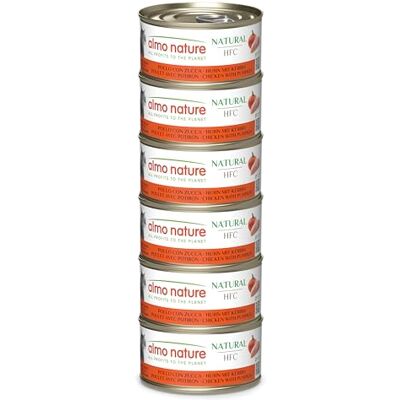 almo nature HFC Natural Nourriture Humide pour Chat Poulet et Potiron 70g, Lot de 6 - Publicité almo nature HFC Natural Nourriture Humide pour Chat Poulet et Potiron 70g, Lot de 6 - Publicité