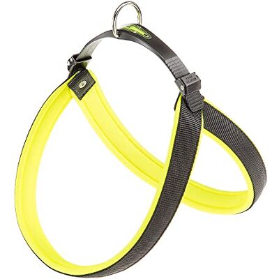 Ferplast Harnais pour Grands Chiens AGILA Fluo 9 Harnais pour Chien avec Rembourrage Doux, Système de Dégagement et de Fixation Rapide, Tour de Poitrine 77-85 cm. Jaune - Publicité Ferplast Harnais pour Grands Chiens AGILA Fluo 9 Harnais pour Chien avec Rembourrage Doux, Système de Dégagement et de Fixation Rapide, Tour de Poitrine 77-85 cm. Jaune - Publicité