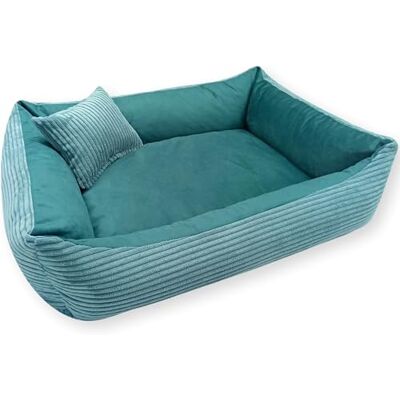 4L Textil Molly Lit Douillet pour Petit Chien et Chat Moelleux Panier pour Chat Panier pour Chat Lavable Panier pour Chiot Turquoise (60 x 40 cm, Turquoise) - Publicité 4L Textil Molly Lit Douillet pour Petit Chien et Chat Moelleux Panier pour Chat Panier pour Chat Lavable Panier pour Chiot Turquoise (60 x 40 cm, Turquoise) - Publicité