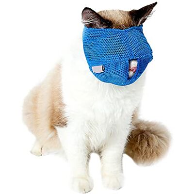 DONGKER Muselière pour Chat avec Maille Respirante,Protège-Dents pour Chat pour Éviter Morsures,Toilettage,Coupe des Ongles,Bain - Publicité DONGKER Muselière pour Chat avec Maille Respirante,Protège-Dents pour Chat pour Éviter Morsures,Toilettage,Coupe des Ongles,Bain - Publicité