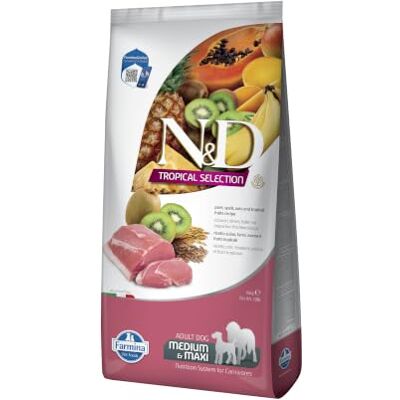 Farmina N&D Tropical Selection Porc & Fruits Tropicaux Adulte Medium & Maxi 10 kg - Publicité Farmina N&D Tropical Selection Porc & Fruits Tropicaux Adulte Medium & Maxi 10 kg - Publicité