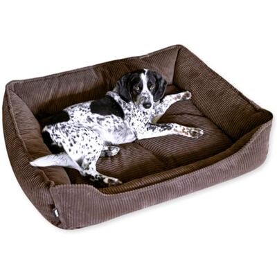 4L Textil Lit pour chien douillet en velours côtelé Hugo Premium-LINE Panier pour chien orthopédique Coussin pour chien pelucheux Lit pour chien avec housse en mousse à mémoire de forme - Publicité 4L Textil Lit pour chien douillet en velours côtelé Hugo Premium-LINE Panier pour chien orthopédique Coussin pour chien pelucheux Lit pour chien avec housse en mousse à mémoire de forme - Publicité