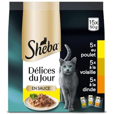 Sheba Delice du Jour Nourriture humide pour chats - Selezione Delicata en Sauce - Publicité Sheba Delice du Jour Nourriture humide pour chats - Selezione Delicata en Sauce - Publicité