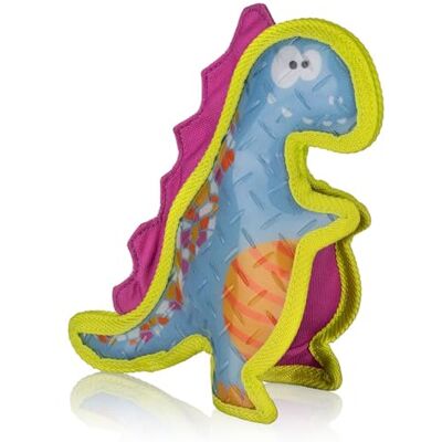Knuffelwuff Jouet Dinosaure T-Rex en Caoutchouc et Tissu Amusant à Lancer et à rapporter pour la Terre et l'eau avec couineur intégré sans BPA - Publicité Knuffelwuff Jouet Dinosaure T-Rex en Caoutchouc et Tissu Amusant à Lancer et à rapporter pour la Terre et l'eau avec couineur intégré sans BPA - Publicité