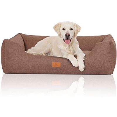 Knuffelwuff Lotte Panier en Velours avec Aspect Tissage Main - Publicité Knuffelwuff Lotte Panier en Velours avec Aspect Tissage Main - Publicité