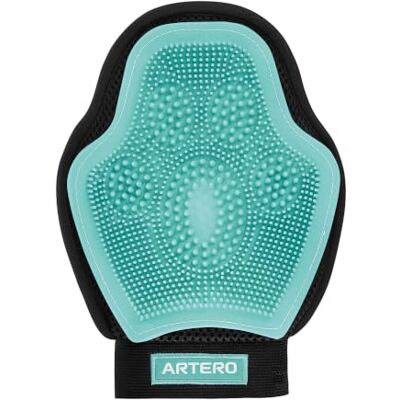Gant de toilettage double face Artero Kira - Enlève poils, masse et collecte la poussière - Publicité Gant de toilettage double face Artero Kira - Enlève poils, masse et collecte la poussière - Publicité