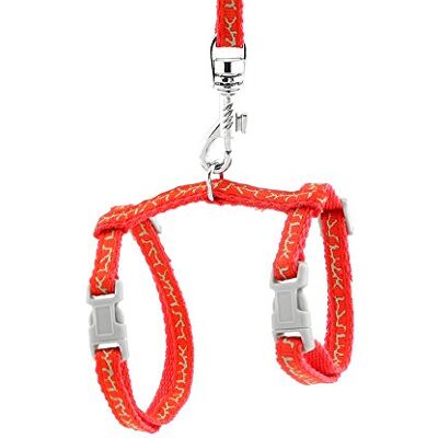 smalllee_lucky_store Harnais pour Animaux de Compagnie avec Laisse réglable pour Lapins Chats Chatons Collier réglable Laisse de Marche pour Petit Chien - Publicité smalllee_lucky_store Harnais pour Animaux de Compagnie avec Laisse réglable pour Lapins Chats Chatons Collier réglable Laisse de Marche pour Petit Chien - Publicité