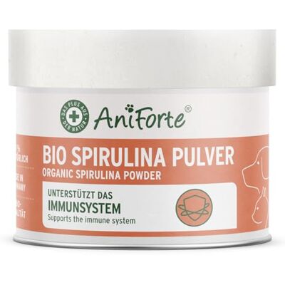 AniForte Bio Spiruline en Poudre pour Chiens et Chats 250g, Micro algues pour la Peau et Le Pelage, système immunitaire et processus métaboliques, vitamines, Biologique, testé en Laboratoire - Publicité AniForte Bio Spiruline en Poudre pour Chiens et Chats 250g, Micro algues pour la Peau et Le Pelage, système immunitaire et processus métaboliques, vitamines, Biologique, testé en Laboratoire - Publicité
