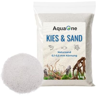 AquaOne Gravier d'aquarium Sable 5 kg I Fond de lit noir clair coloré fin moyen grossier I Gravier d'aquarium de qualité premium I Sable de quartz Gravier d'aquarium Décoration Aquascaping - Publicité AquaOne Gravier d'aquarium Sable 5 kg I Fond de lit noir clair coloré fin moyen grossier I Gravier d'aquarium de qualité premium I Sable de quartz Gravier d'aquarium Décoration Aquascaping - Publicité