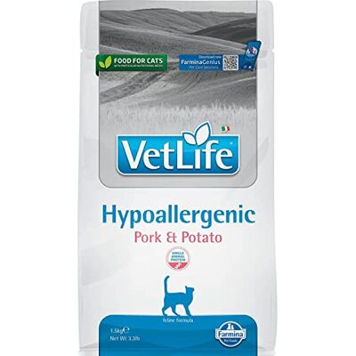 Farmina VET Life Natural Diet Cat Hypoallergenic Pork & Potato 400 GR - Publicité Farmina VET Life Natural Diet Cat Hypoallergenic Pork & Potato 400 GR - Publicité