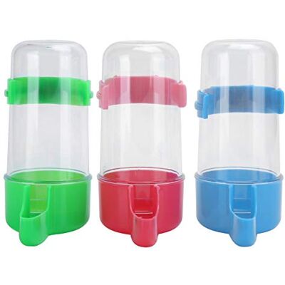 Zerodis 3 ensembles de fournitures pour animaux de compagnie mangeoire automatique pour oiseaux, distributeur de nourriture pour récipient pour bouteille d'eau pour oiseaux, suspendu dans une cage à oiseaux p - Publicité Zerodis 3 ensembles de fournitures pour animaux de compagnie mangeoire automatique pour oiseaux, distributeur de nourriture pour récipient pour bouteille d'eau pour oiseaux, suspendu dans une cage à oiseaux p - Publicité