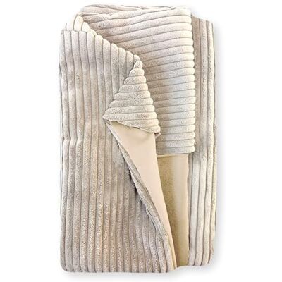4L Textil Molly Panier en Velours côtelé Douillet pour Chien de Grande Taille Beige Coussin Moelleux Housse de Rechange (120 x 100 cm, Rayures 04) - Publicité 4L Textil Molly Panier en Velours côtelé Douillet pour Chien de Grande Taille Beige Coussin Moelleux Housse de Rechange (120 x 100 cm, Rayures 04) - Publicité