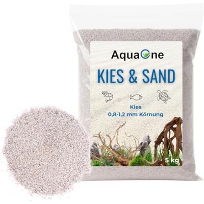AquaOne Gravier Sable d'aquarium 5 kg I Substrat de fond clair noir coloré fin moyen grossier I Gravier d'aquarium Qualité Premium I Sable de quartz Gravier d'aquarium Déco Aquascaping Granulométrie - Publicité AquaOne Gravier Sable d'aquarium 5 kg I Substrat de fond clair noir coloré fin moyen grossier I Gravier d'aquarium Qualité Premium I Sable de quartz Gravier d'aquarium Déco Aquascaping Granulométrie - Publicité