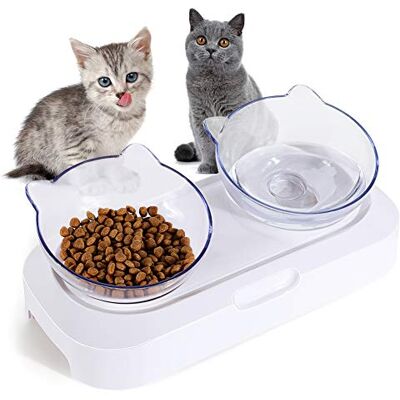 YOUTHINK Gamelle Chat, Gamelle Surélevée Gamelle Double avec Support Surélevé Gamelle pour Animaux De Compagnie Gamelle Idéale pour Les Chats Et Les Petits Chiens Gamelle pour Chat - Publicité YOUTHINK Gamelle Chat, Gamelle Surélevée Gamelle Double avec Support Surélevé Gamelle pour Animaux De Compagnie Gamelle Idéale pour Les Chats Et Les Petits Chiens Gamelle pour Chat - Publicité